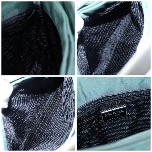 PRADA Shoulder Bag Nylon Green Auth - Picture 13 of 15